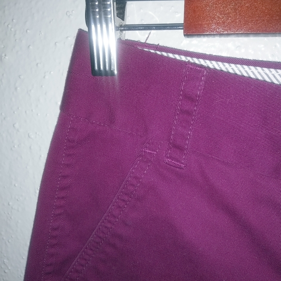 J.Crew 00 28 Chino Cotton Shorts in Burgandy - Picture 7 of 8